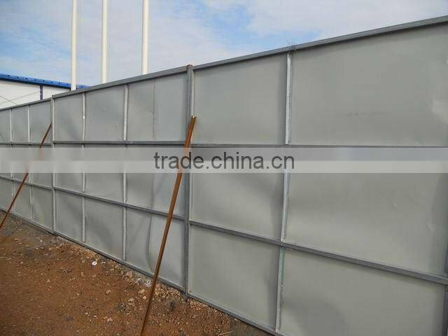 temporary corrugated steel fence board
