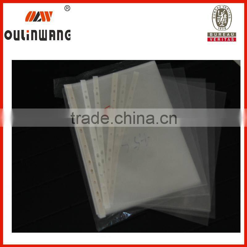 a4 punched 11 hole pp file pocket