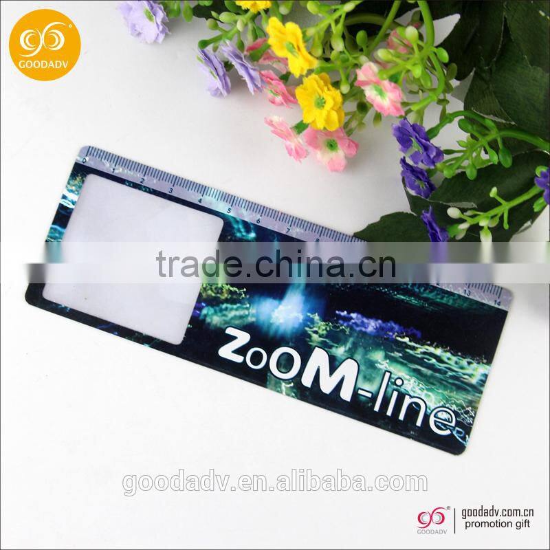 Hot sale custom cheap tourist souvenirs high quality magnifying glass ruler