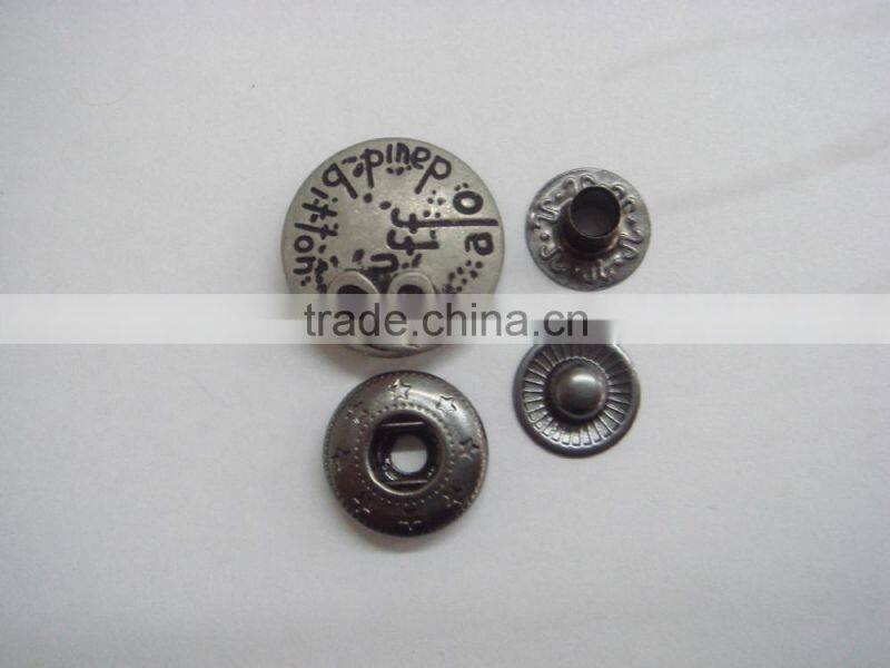19mm big round fashion garment accessorues snap button