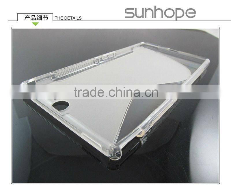 Factory OEM New S line TPU Soft Back Case Cover For Sony Z Ultra XL39h back cover TPU support drop shipping