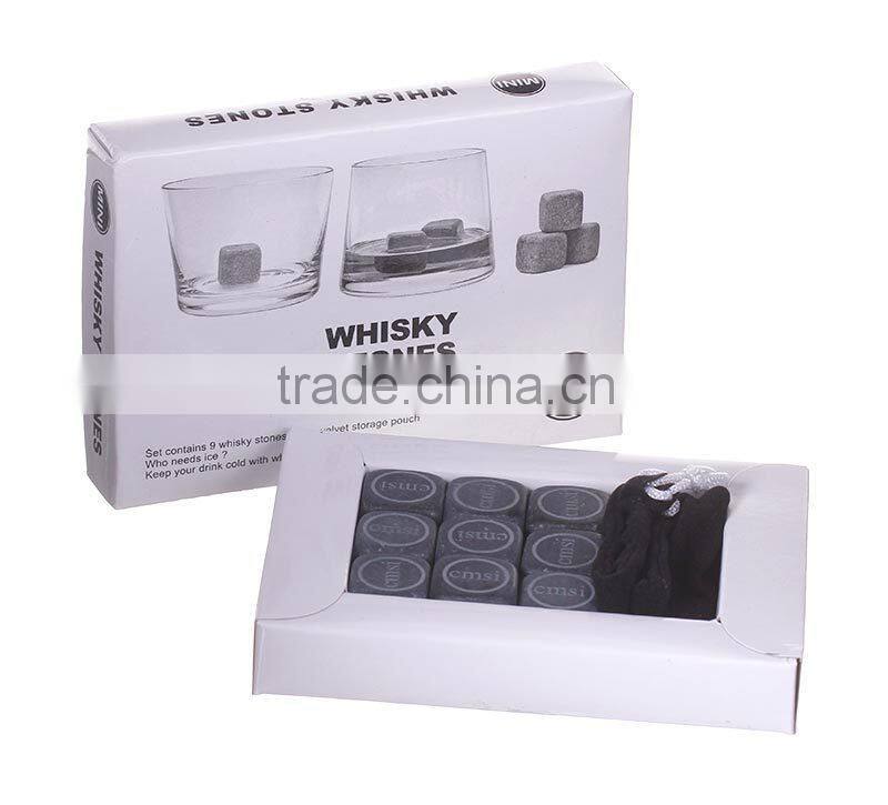 Fashionable personalize engraving whiskey stone ice cube gifts for whiskey lovers