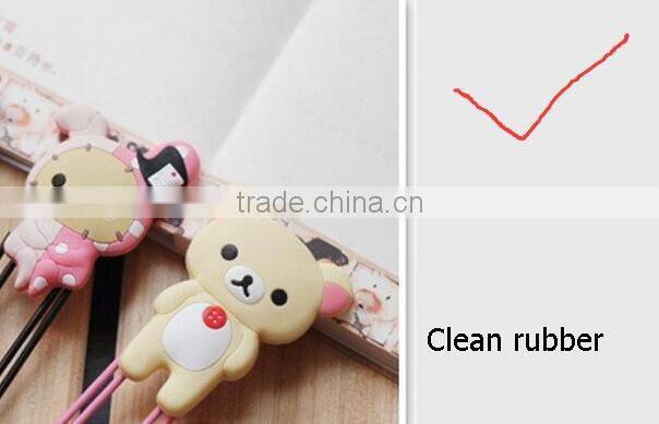 Rubber soft pvc flat metal paper clip