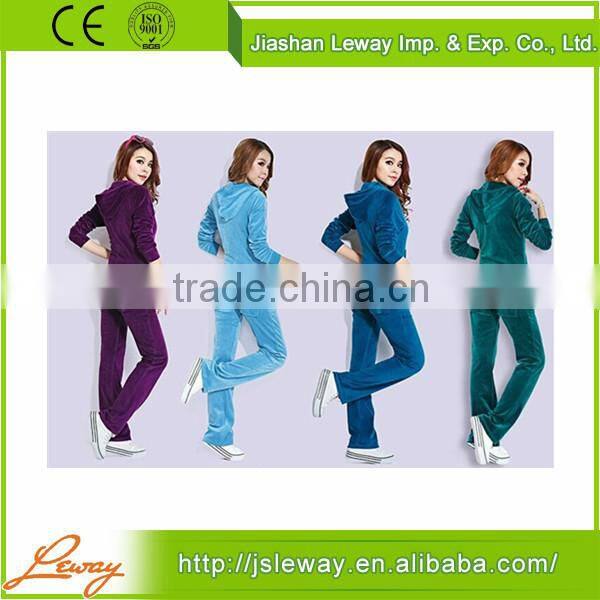 Factory Cheap women velour tracksuits wholesale