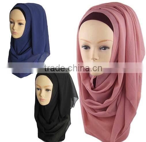 HOT SELLING Beautiful Chiffon Islamic Scarf, fashion Muslim Scarf Hijab/