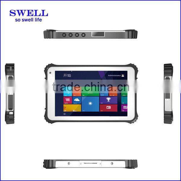 window/android OS NFC 1D/2D handheld barcode scanner 8inch 4G dual WIFI NFC rugged fingerprint tablet pc I82