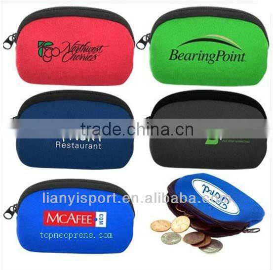 High quality custom neoprene coin bag