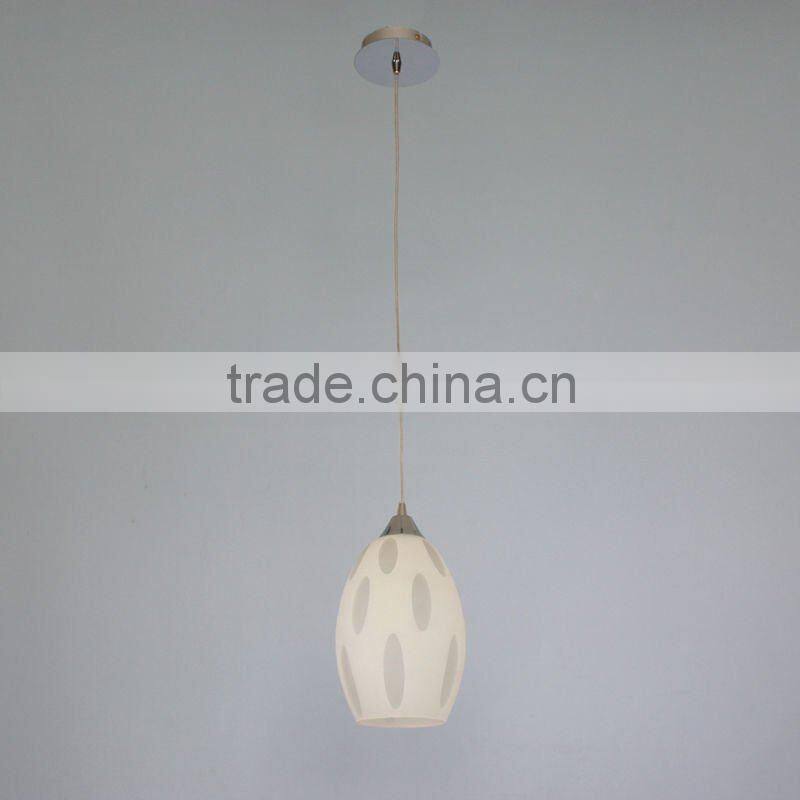 Contemporary single hanging lamp& glass pendant