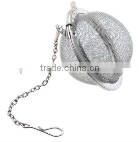 Stainless steel tea infuser with chain tea strainer tea tools
