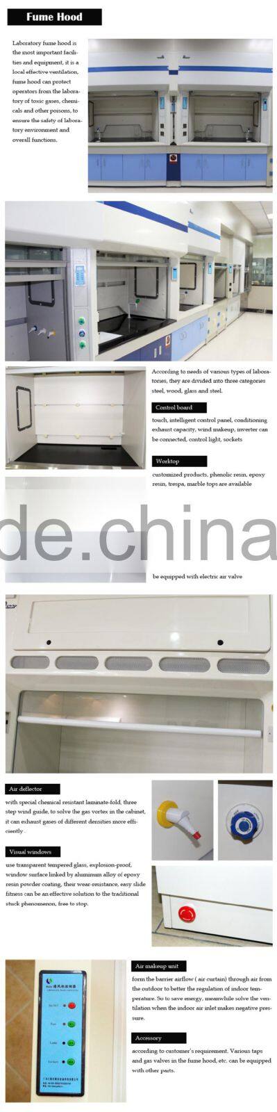 China Huilv chemical lab fume hood laboratory fume cupboards
