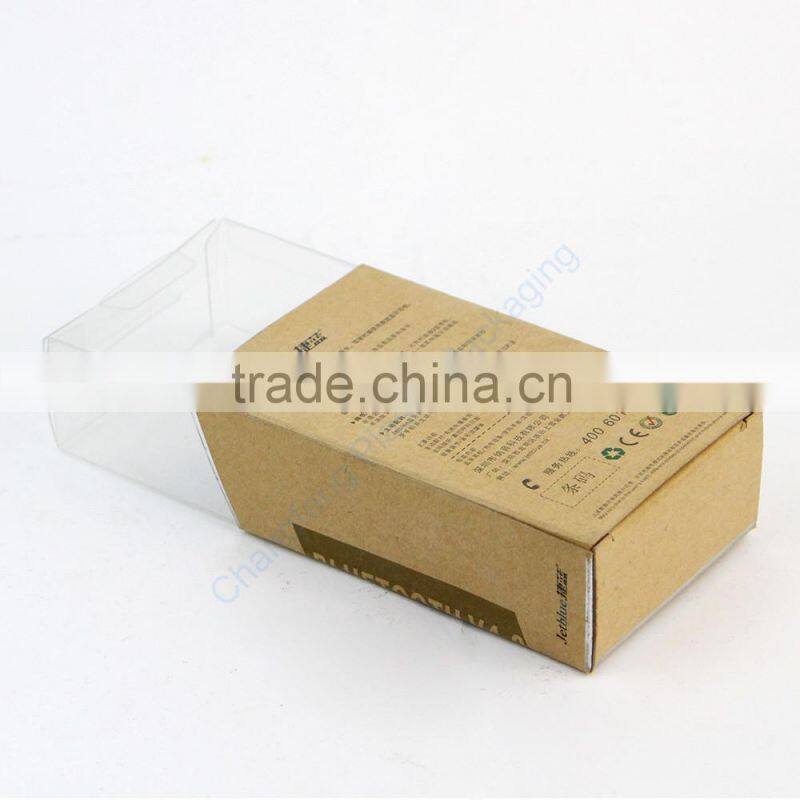 Fashionable Transparent Plastic Box for Earphone Packaging