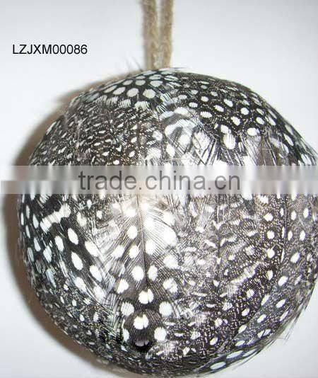 Christmas pheasant feather balls LZXMS00032