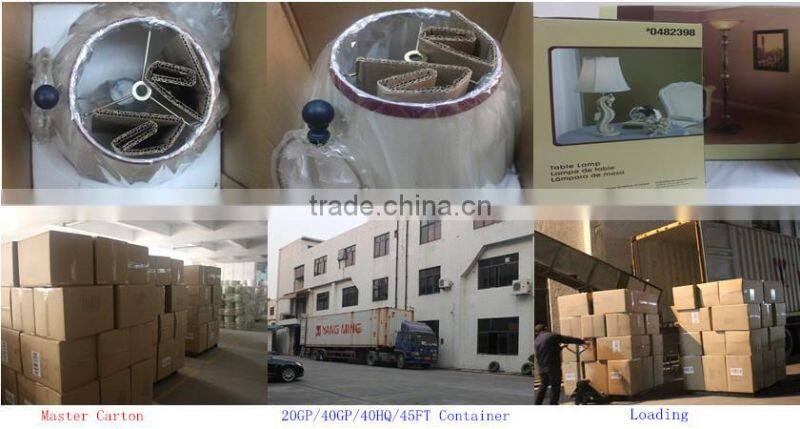 Traditional polyresin & glass antique gold buffet lamp