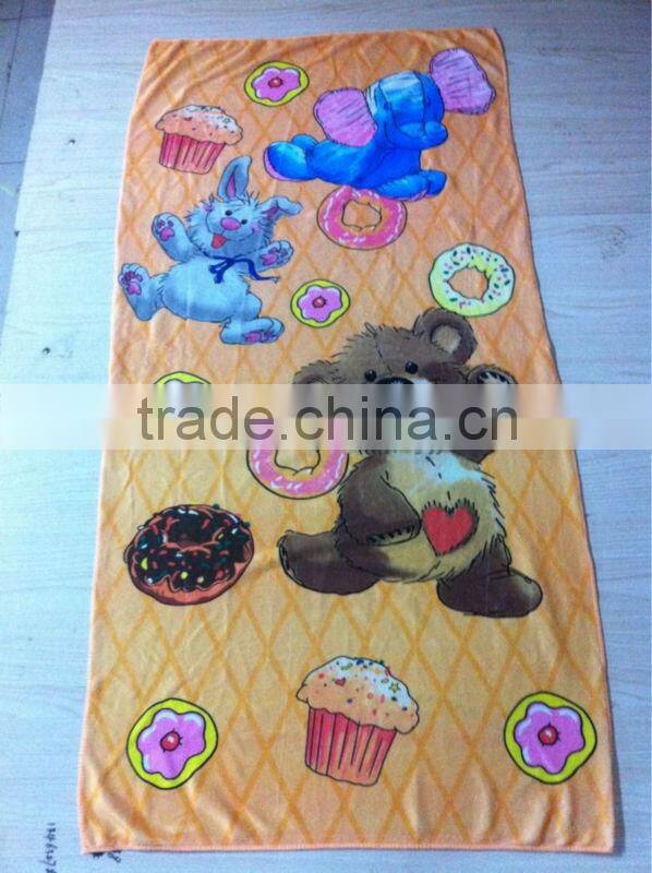 China manufacturer custom printed microfiber towel for beach
