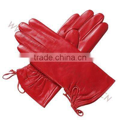 HS119 ladies winter studded leather gloves