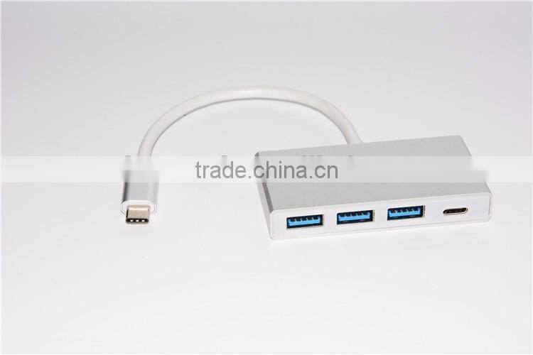 Super Slim USB 3.0 Hub Type C Charger 4 Port USB Hub