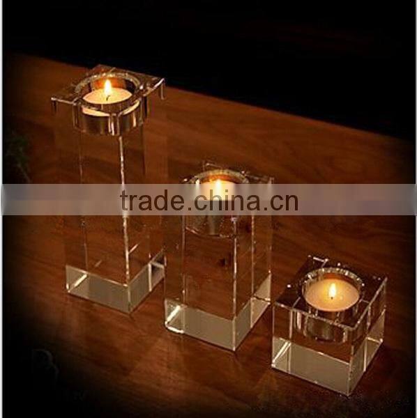 wholesale pillar crystal candle holder