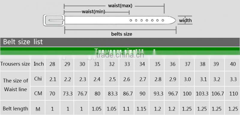 2015 fashion PU brown leather belt with high quality alloy buckles in Yiwu