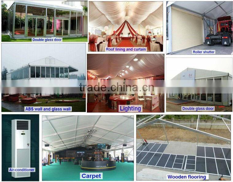 outdoor arch 25m x 60m marquee event hard ABS solid wall tent with glass door