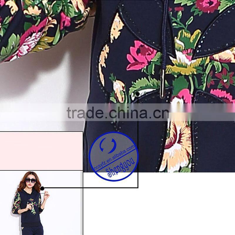 2015 custom wholesale women pullover sweatshirts hoodie