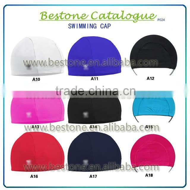 Seamless adult racer dome swimming cap, custom training water sports round swim cap