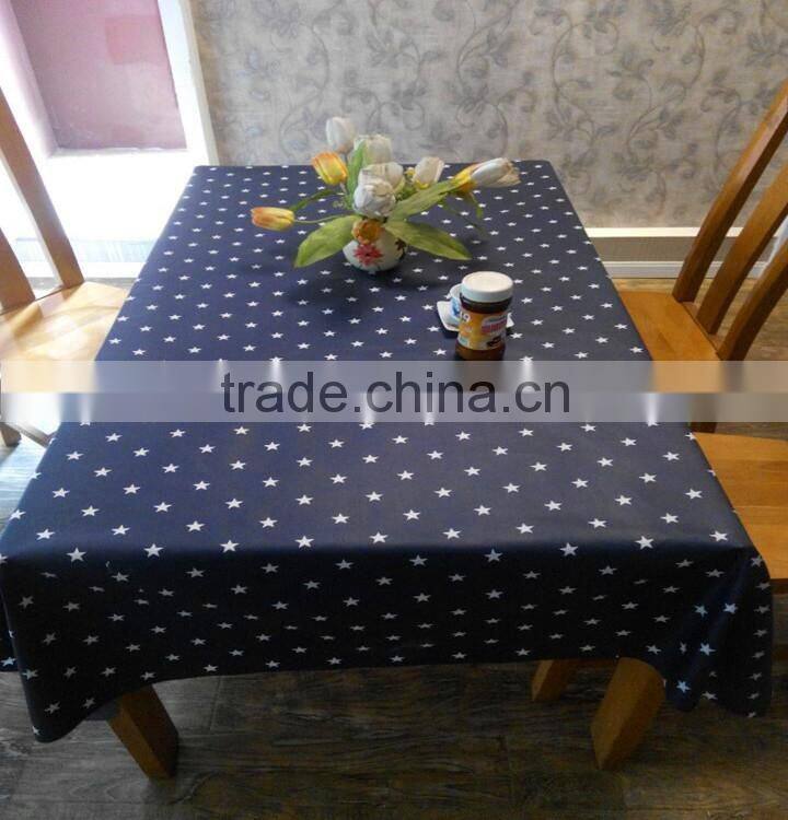 Cheap table cloth/ dining room table cloth/blue tablecloth