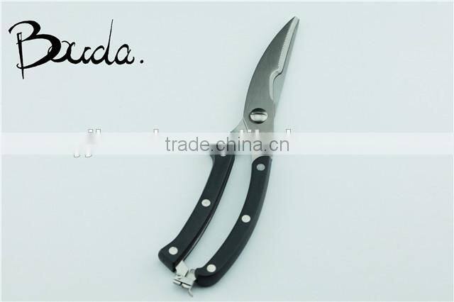 Strong blade stainless steel chicken bone scissors/ kitchen scissors BD-1625