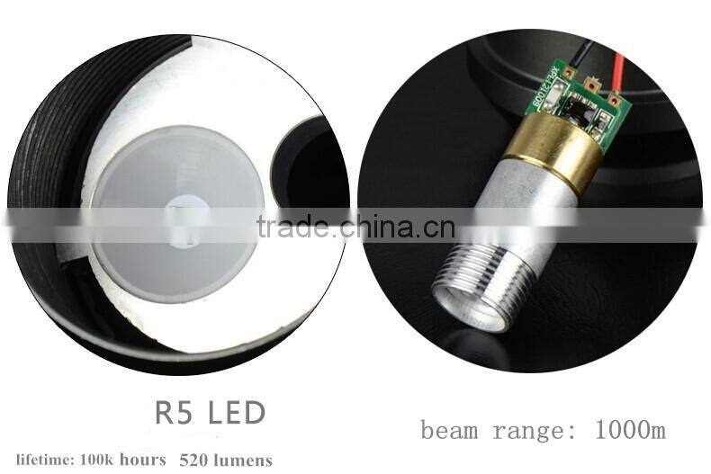 Rechargeable long distance green laser flashlight torches with led flashlight with laser pointer