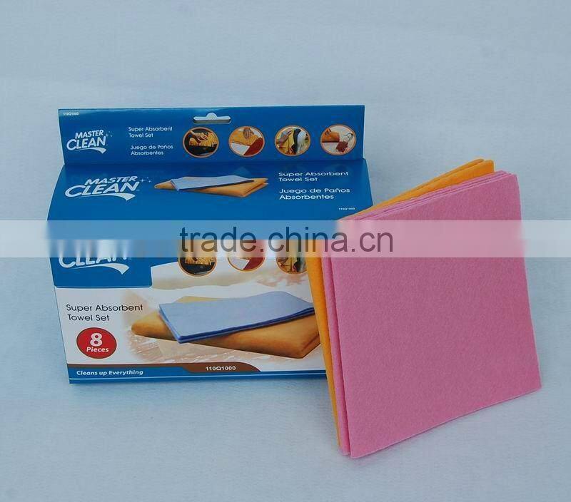 Sham magic cleaning cloth ( shammy, shamwow, germany nonwoven)
