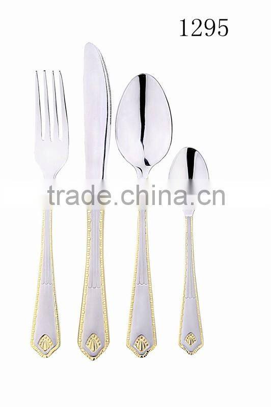 Wholesale 128 pcs royal stainless steel baby cutlery set