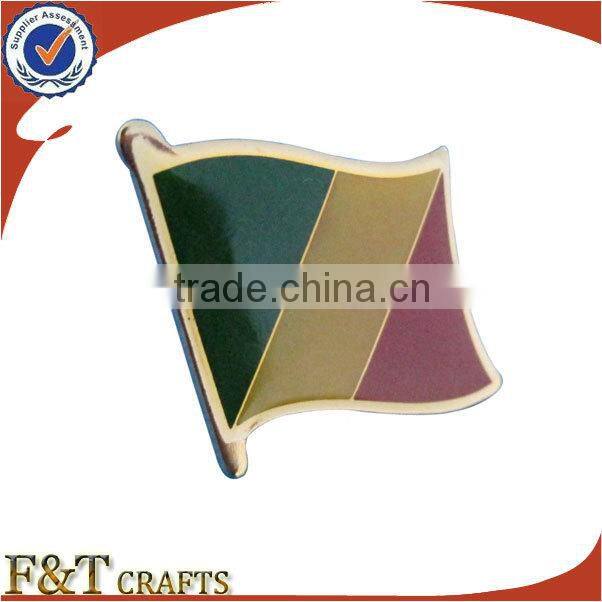 designed soft enamel popular country lapel national flag pins with epoxy coated