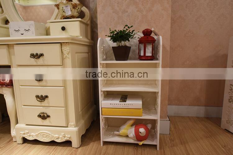 HOME-GJ living room decorated white corner bookcase