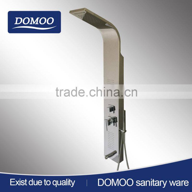 Alibaba China stainless steel shower panel with spout