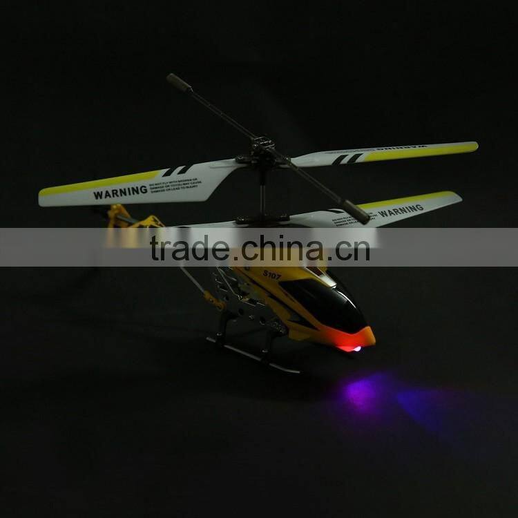 New S107G R/C Mini Metal Helicopter with Gyro Yellow#SV028074