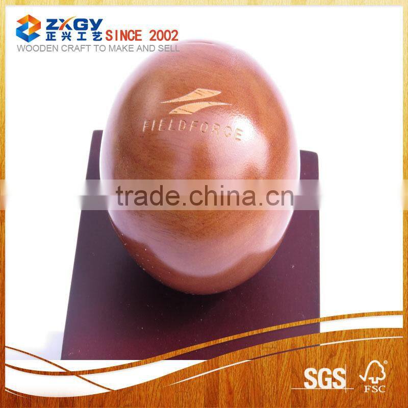 50mm solid wooden turned ball