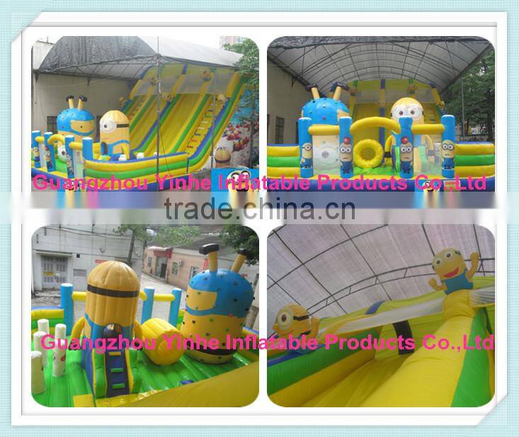 0.55mm pvc tarpaulin commercial grade inflatable slide for adult