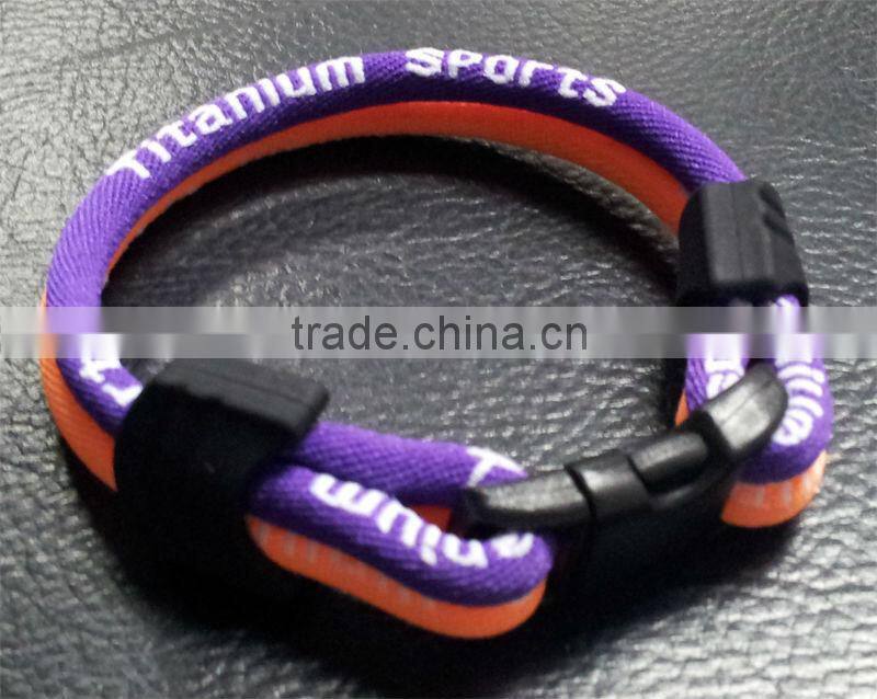 Best sale high quality oem 2 rope titanium sports necklace health titanium necklace