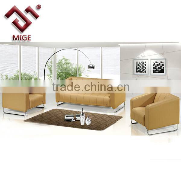 2014 new design office sofa ,black leather cover