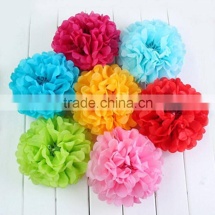 artificial tissue paper flower ball for your big day