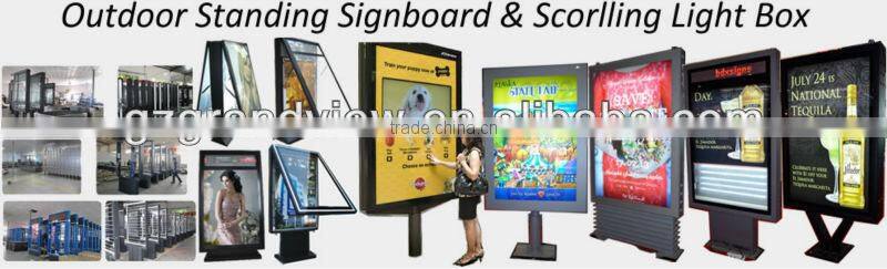 customized LED standing display box advertising product