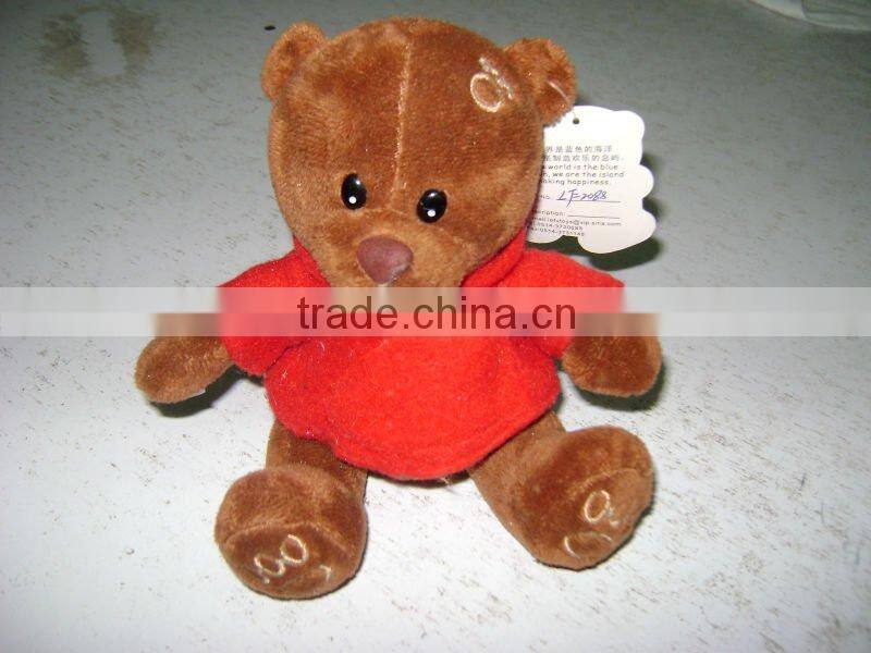 38cm novel and cute soft stuffed plush navy teddy bear with dress