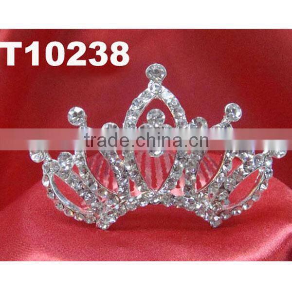 girls mini rhinestone tiara crown wholesale