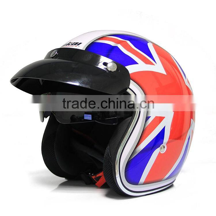 half face motorycle helmet ABS material safty helmet with double