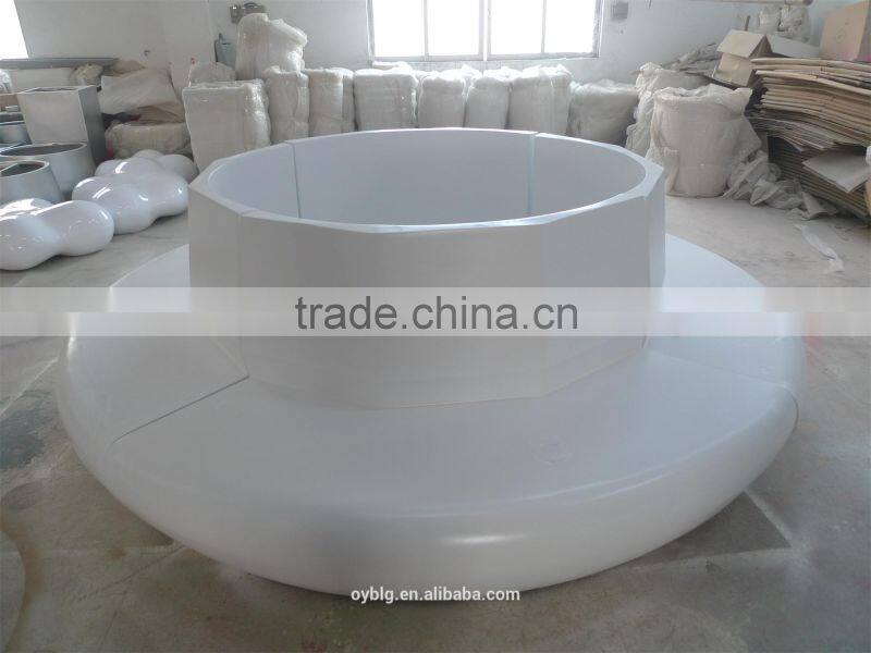 high glossy fiberglass planter for garden ,shopping center