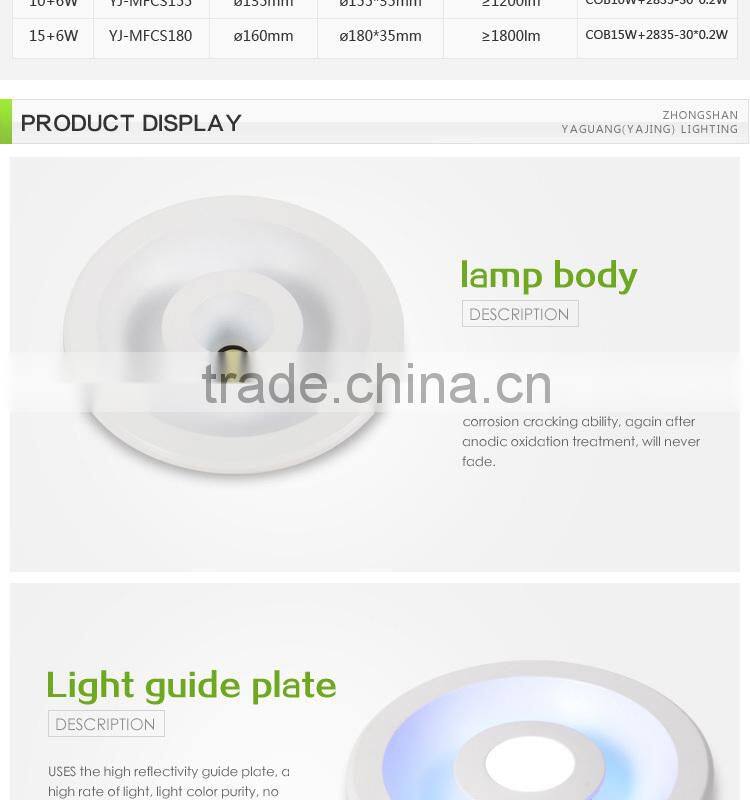 5+3W new model led ceiling light