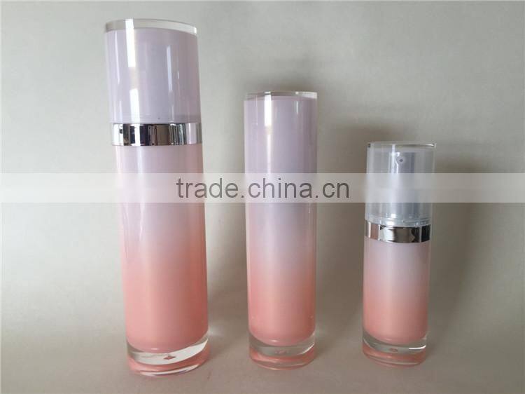 Acrylic empty cosmetic body lotion bottle