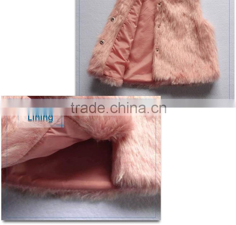 bulk wholesale kids vest faux fur winter waistcoat