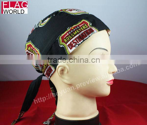 100% cotton bandana cap