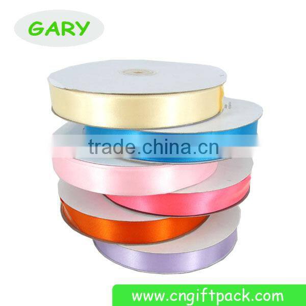 Gold Edge Blue Elegant Satin Christmas Ribbon