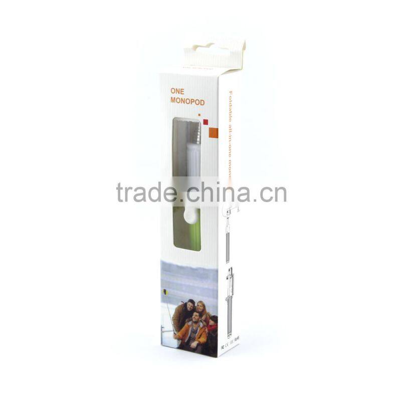 2015 beautiful design foldable selfie stick bluetooth with various colors